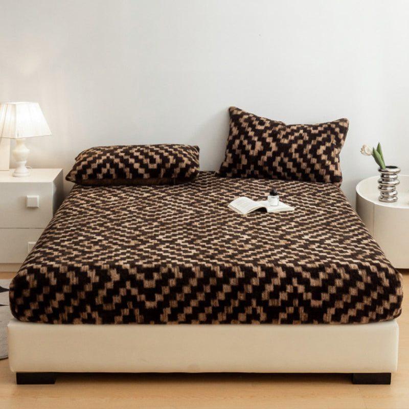 Vente de Noël Drap doux à motif léopard