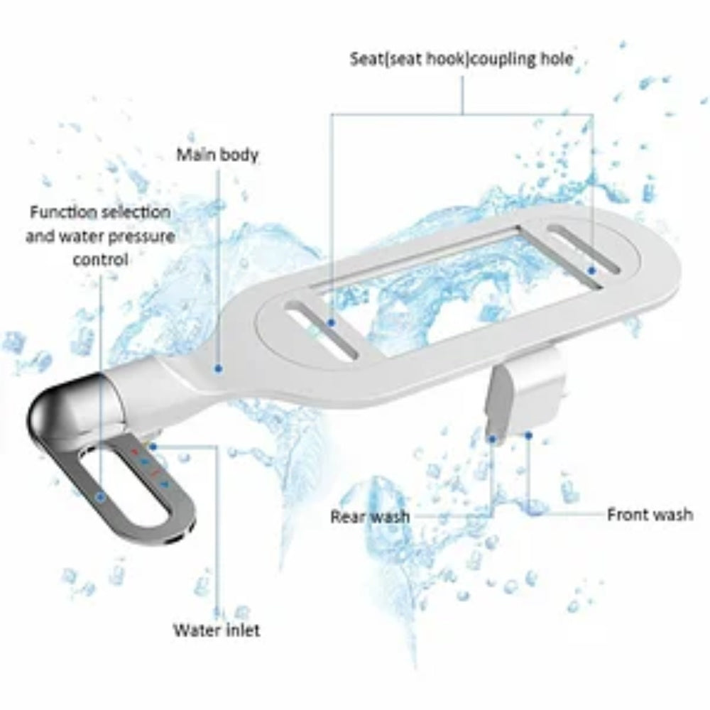 Bidet non électrique à double jet pour salle de bains, nettoyant pour toilettes, bidet hygiénique autonettoyant