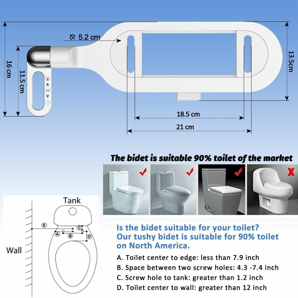 Bidet non électrique à double jet pour salle de bains, nettoyant pour toilettes, bidet hygiénique autonettoyant