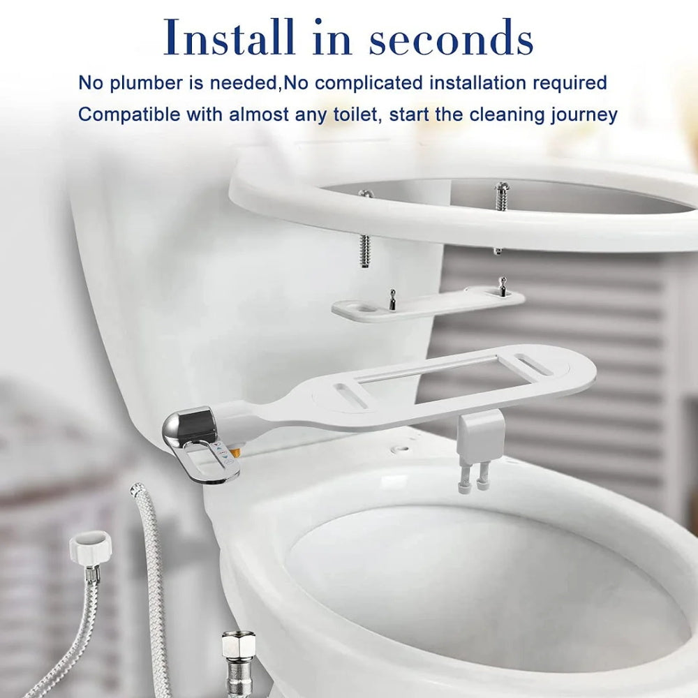 Bidet non électrique à double jet pour salle de bains, nettoyant pour toilettes, bidet hygiénique autonettoyant