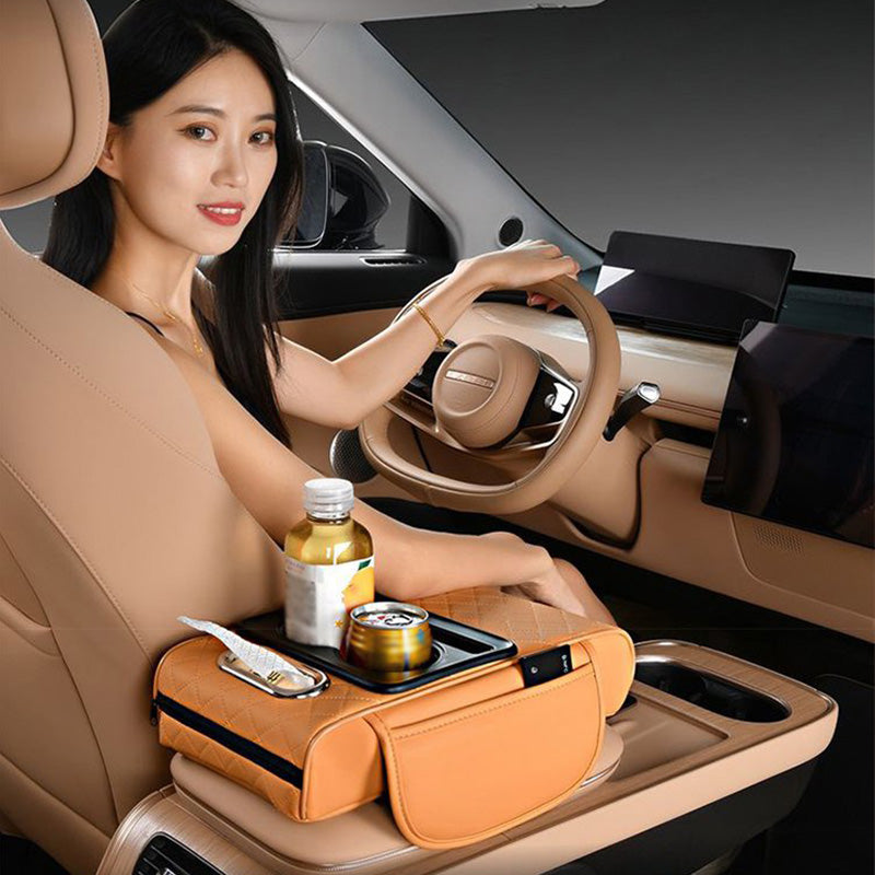 Coussin d'accoudoir de voiture multifonctionnel - 50% de réduction