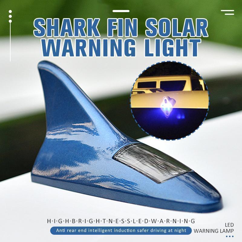 Lampe torche LED énergie solaire pour voiture avec antenne de toit en aileron de requin