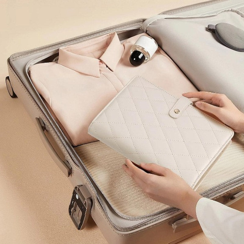 Achetez-en 2, le 3e est offert : élégant sac de rangement à carreaux pour bijoux, à emporter partout.