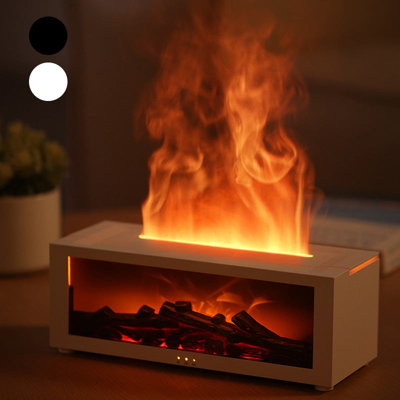 DE RÉDUCTION - Diffuseur d'Humidité avec Flamme de Cheminée - 7 Couleurs LED et Télécommande, Ambiance Apaisante pour Maison/Bureau