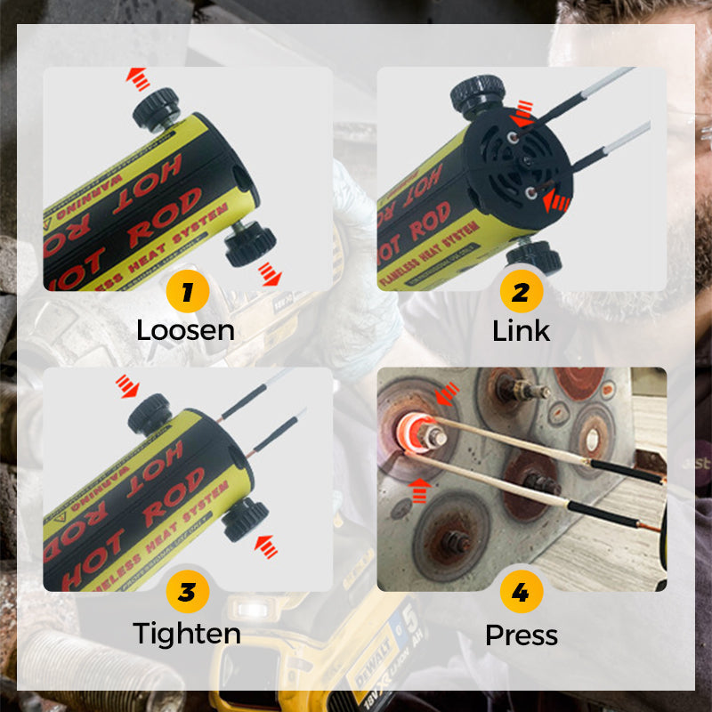 Kit de Chauffage par Induction Magnétique - Outil de Dégagement de Boulons par Chaleur à Induction 1100W