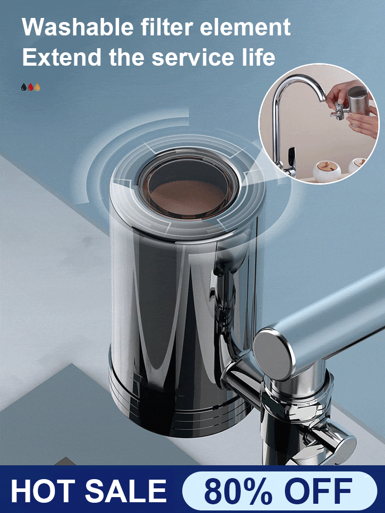 Home Stainless Steel Faucet Water Purifier (No Installation Required)