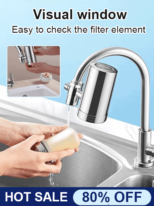 Home Stainless Steel Faucet Water Purifier (No Installation Required)