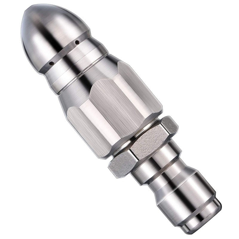 IMMDIAT Buse de nettoyage pour gouttières en acier inoxydable – Élimine les obstructions et prévient les bouchons en profondeur
