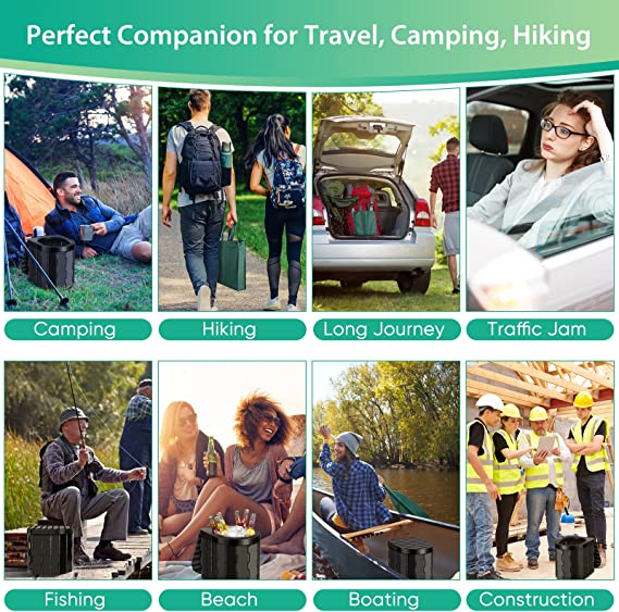 Réduction Sac portable 700 ml : étanche, anti-déversement, neutralise les odeurs. Idéal pour voyages, camping, urgences. Hygiénique et discret. Fini le stress en déplacement !