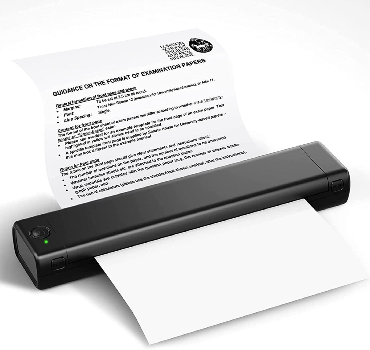 Imprimante thermique portable D810 Bluetooth sans encre, compatible iOS et Android, compacte et légère
