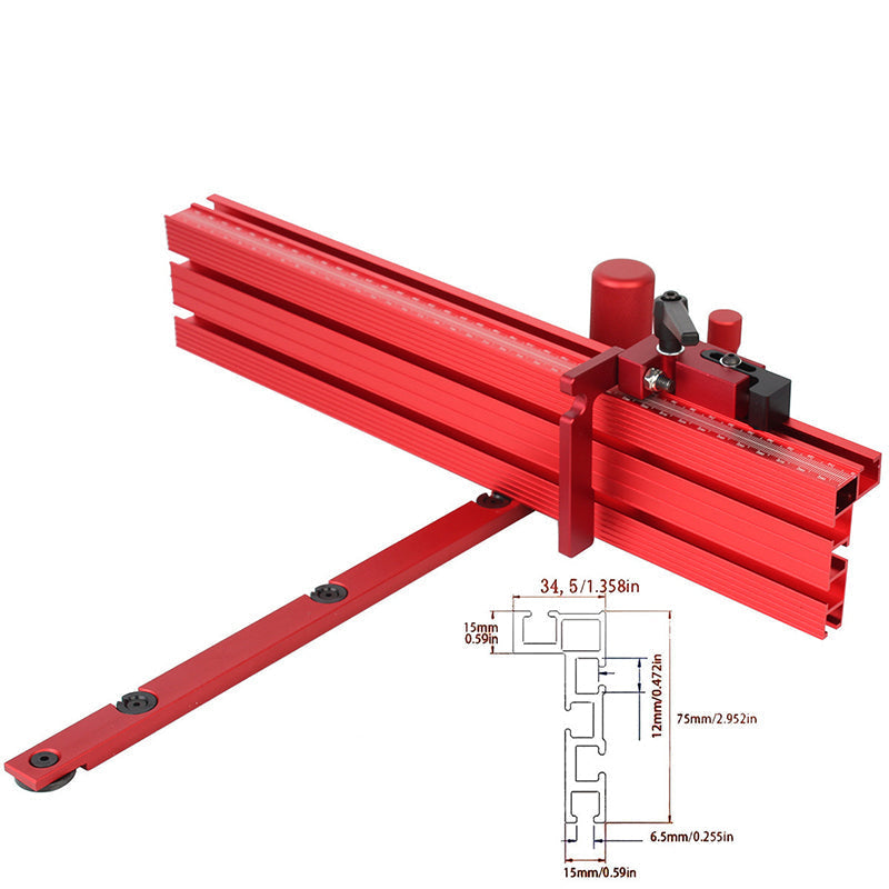 Guide d'onglet de précision en aluminium - Réglage rapide, guidage précis. Économisez du temps, du matériel et vos nerfs