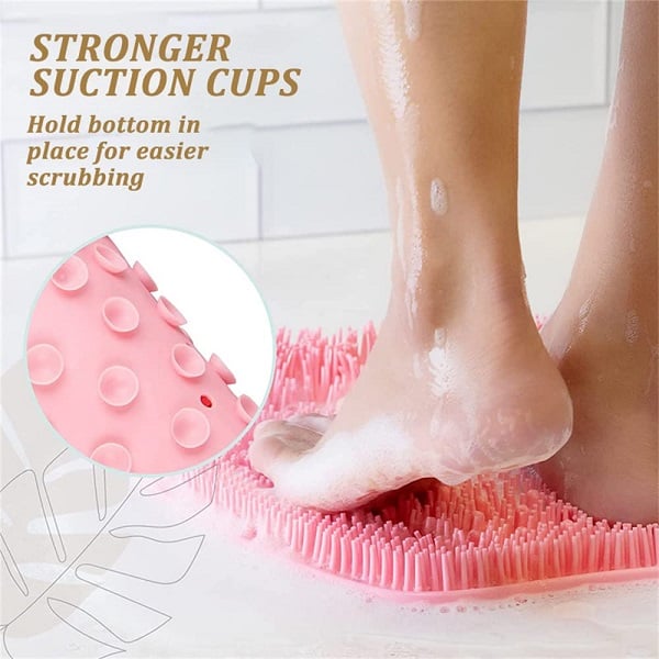 Jusqu'à -50 % sur le tapis de massage exfoliant pour douche : 500 picots en caoutchouc souple et ventouses renforcées. Nettoie et masse les pieds, le dos et les zones difficiles d'accès. Indispensable sous la douche.