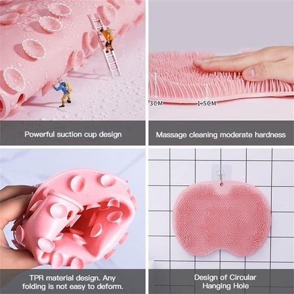 Jusqu'à -50 % sur le tapis de massage exfoliant pour douche : 500 picots en caoutchouc souple et ventouses renforcées. Nettoie et masse les pieds, le dos et les zones difficiles d'accès. Indispensable sous la douche.