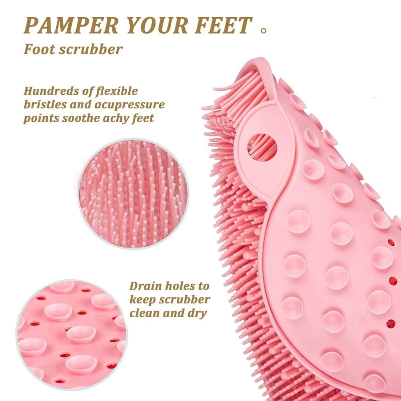 Jusqu'à -50 % sur le tapis de massage exfoliant pour douche : 500 picots en caoutchouc souple et ventouses renforcées. Nettoie et masse les pieds, le dos et les zones difficiles d'accès. Indispensable sous la douche.