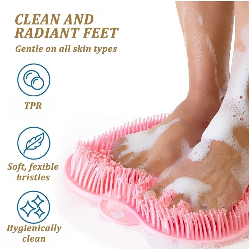 Jusqu'à -50 % sur le tapis de massage exfoliant pour douche : 500 picots en caoutchouc souple et ventouses renforcées. Nettoie et masse les pieds, le dos et les zones difficiles d'accès. Indispensable sous la douche.