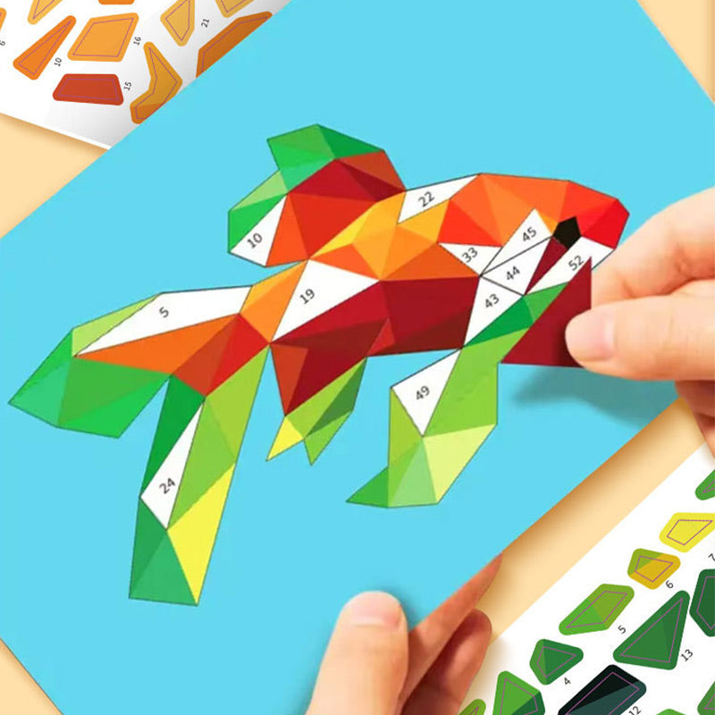 Children's Puzzle Sticker Book Set