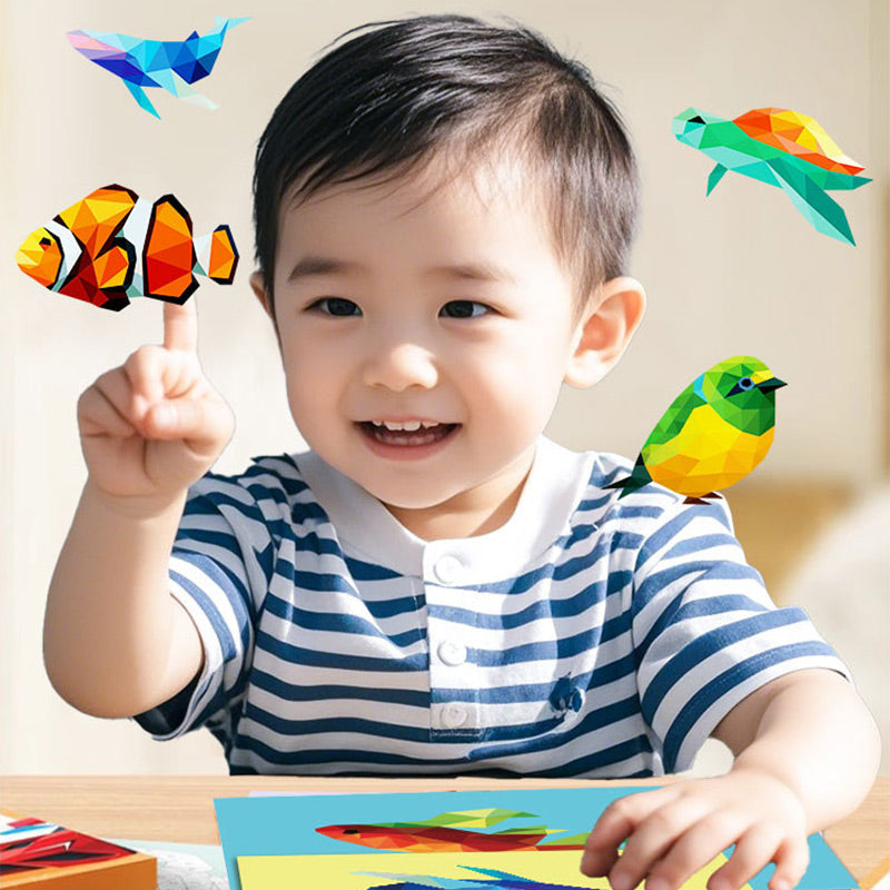 Children's Puzzle Sticker Book Set