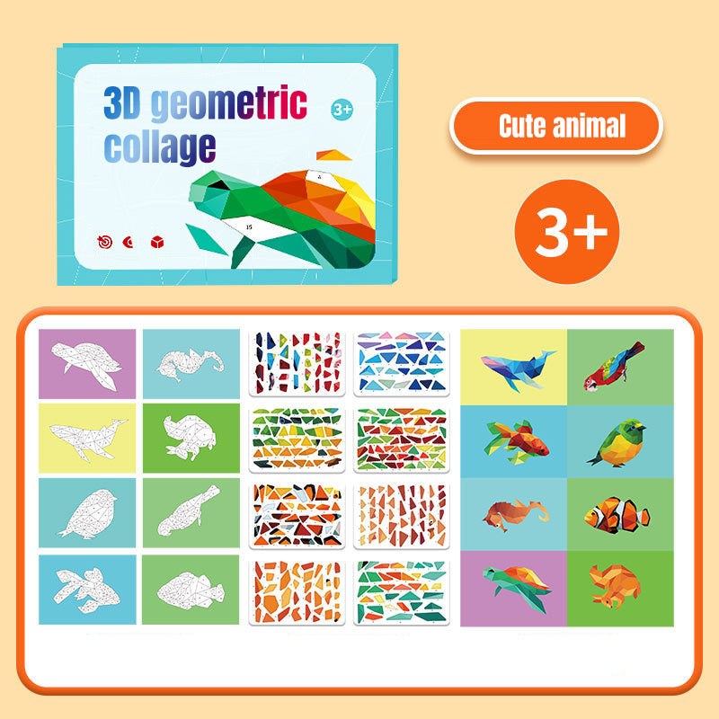 Children's Puzzle Sticker Book Set