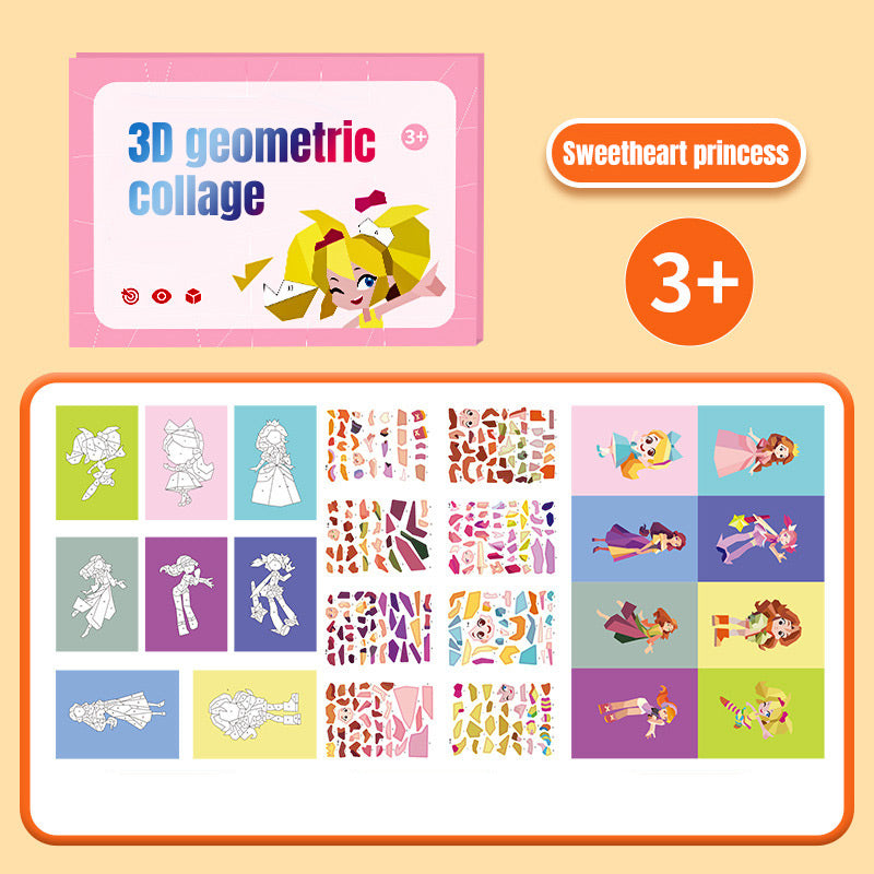 Children's Puzzle Sticker Book Set