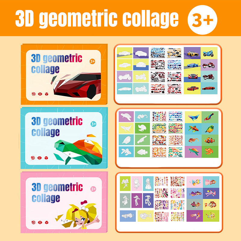 Children's Puzzle Sticker Book Set