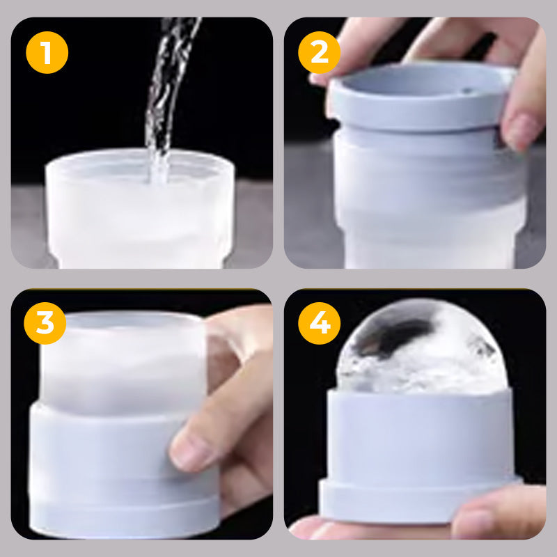 Découvrez la machine à glaçons portable en silicone de la vente d'été