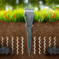 Spring: 50% discount Screw-in, waterproof and solar-powered mole repellent for outdoor use