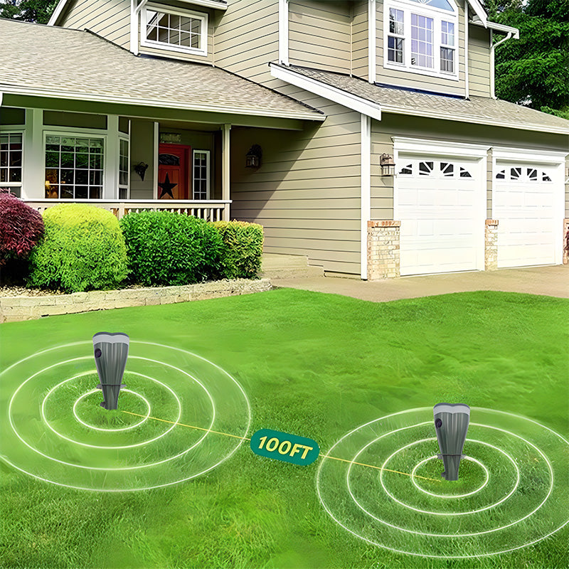 Spring: 50% discount Screw-in, waterproof and solar-powered mole repellent for outdoor use