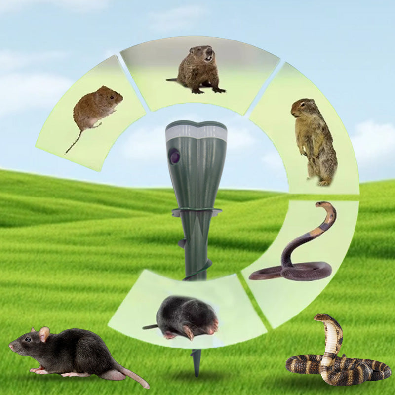 Spring: 50% discount Screw-in, waterproof and solar-powered mole repellent for outdoor use