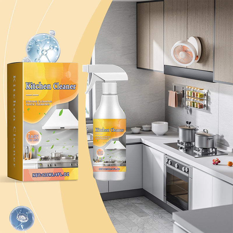 Spray dégraissant efficace pour la cuisine Dissout la graisse comme par magie Un seul spray, pas de récurage votre cuisine reste impeccable.