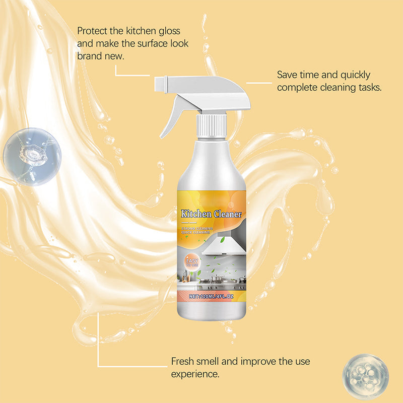 Spray dégraissant efficace pour la cuisine Dissout la graisse comme par magie Un seul spray, pas de récurage votre cuisine reste impeccable.