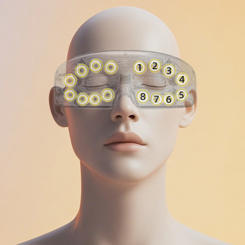 Vente chaude 2025 : Masseur pour les yeux avec chaleur et refroidissement