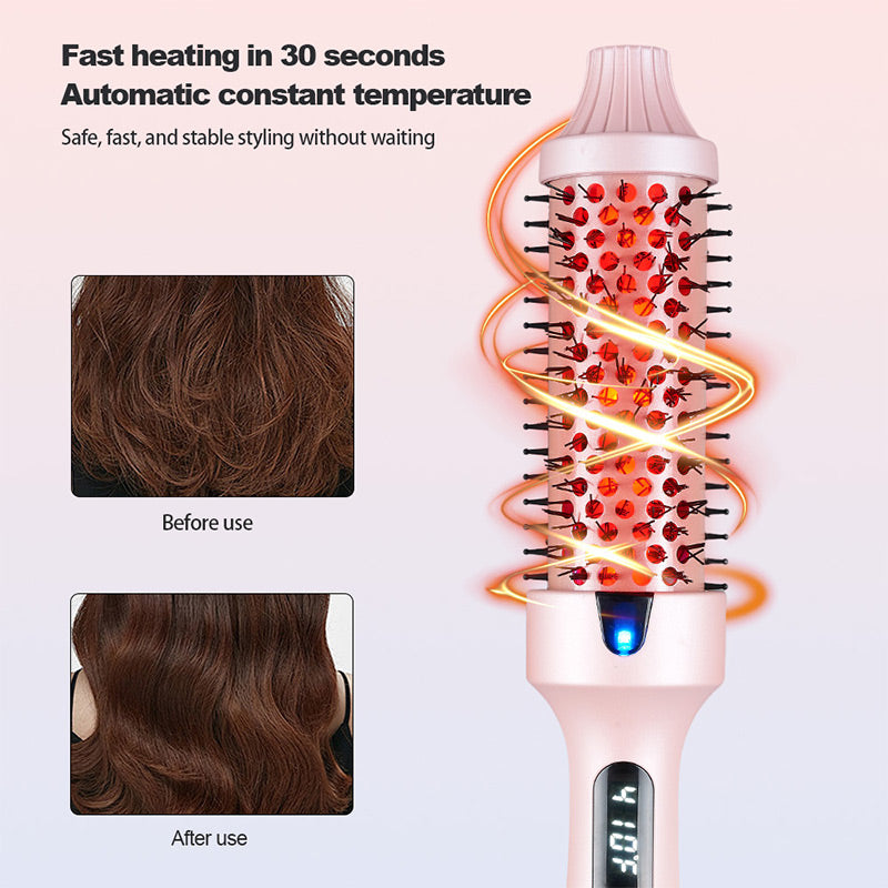 Offre de Noël - Jusqu'à 50 % de réduction Peigne coiffant volumateur Brosse thermique à ions négatifs