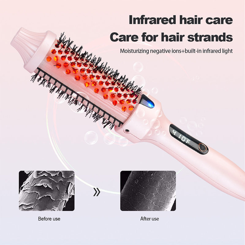Offre de Noël - Jusqu'à 50 % de réduction Peigne coiffant volumateur Brosse thermique à ions négatifs
