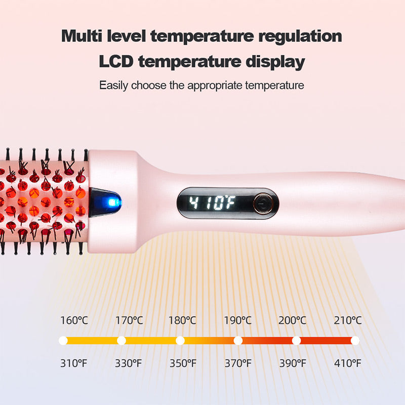 Offre de Noël - Jusqu'à 50 % de réduction Peigne coiffant volumateur Brosse thermique à ions négatifs
