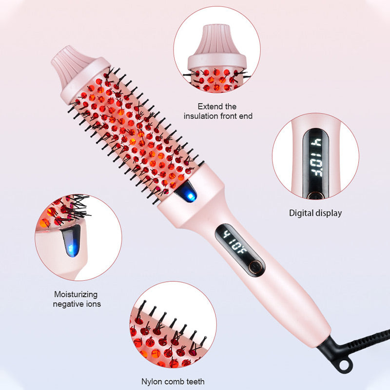 Offre de Noël - Jusqu'à 50 % de réduction Peigne coiffant volumateur Brosse thermique à ions négatifs