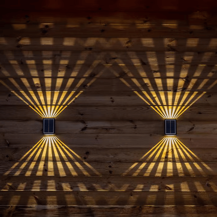 Applique murale solaire étanche 4 LED pour l'extérieur