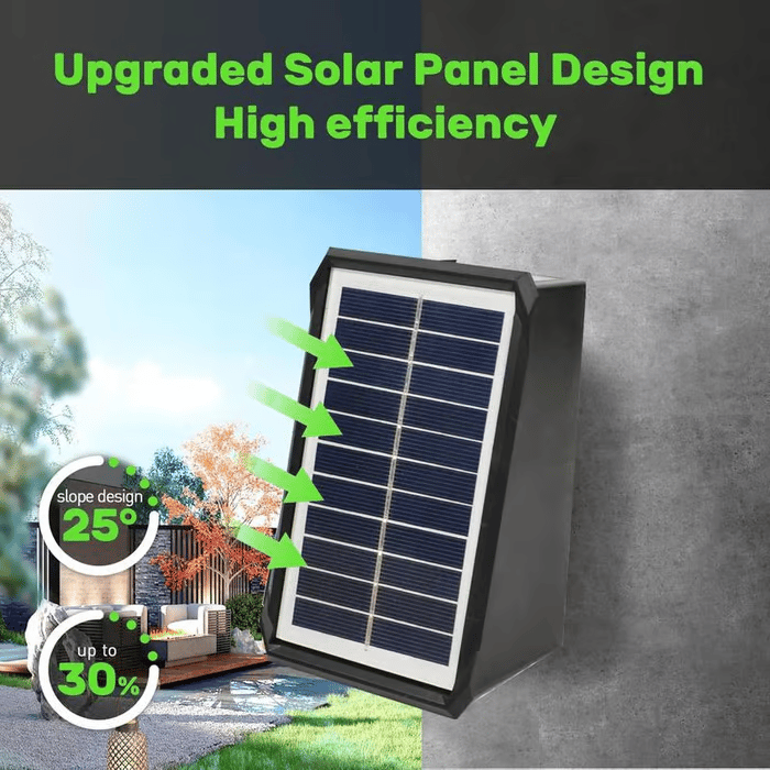 Applique murale solaire étanche 4 LED pour l'extérieur