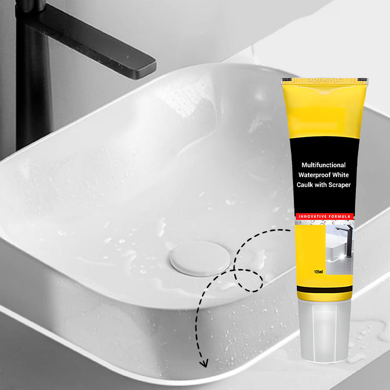 BUY 2 - GET 1 FREE White Waterproof Multifunction Sealant - Waterproof Sealant for Joints, Edges, and Repairs