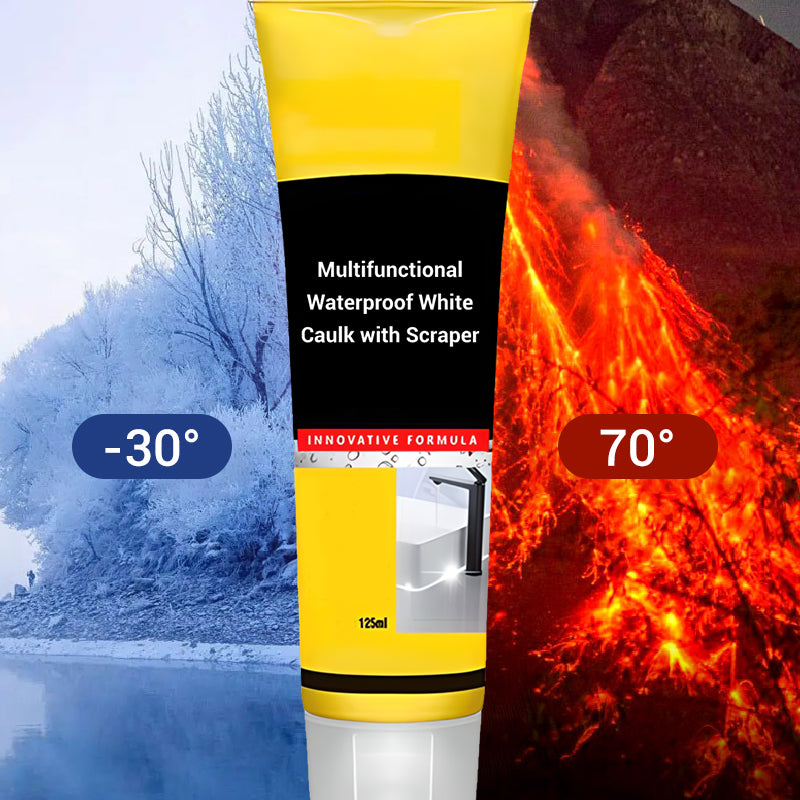 BUY 2 - GET 1 FREE White Waterproof Multifunction Sealant - Waterproof Sealant for Joints, Edges, and Repairs