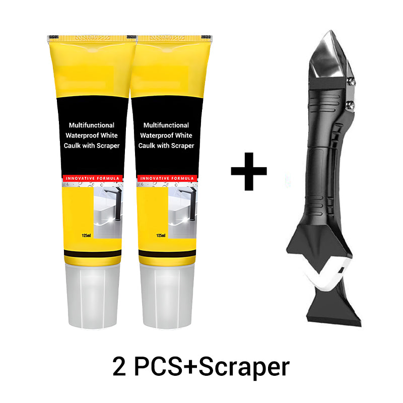 BUY 2 - GET 1 FREE White Waterproof Multifunction Sealant - Waterproof Sealant for Joints, Edges, and Repairs