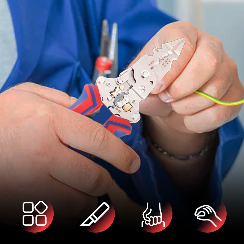 Pince multifonction pliable pour électriciens avec fonction de mesure électrique