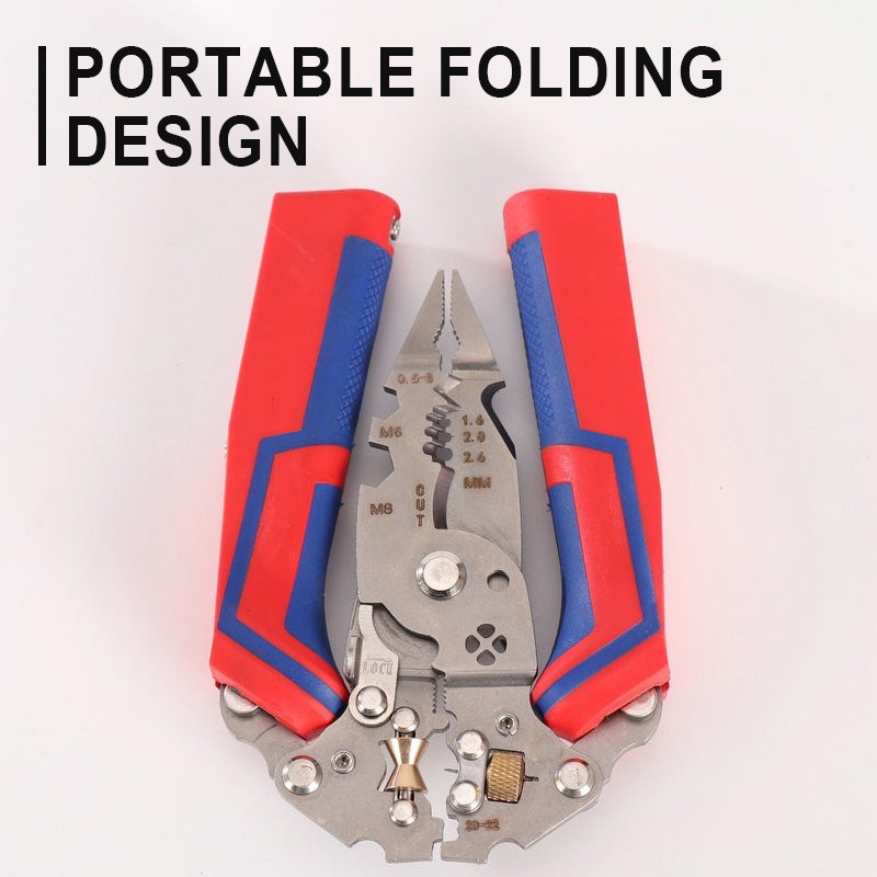 Pince multifonction pliable pour électriciens avec fonction de mesure électrique