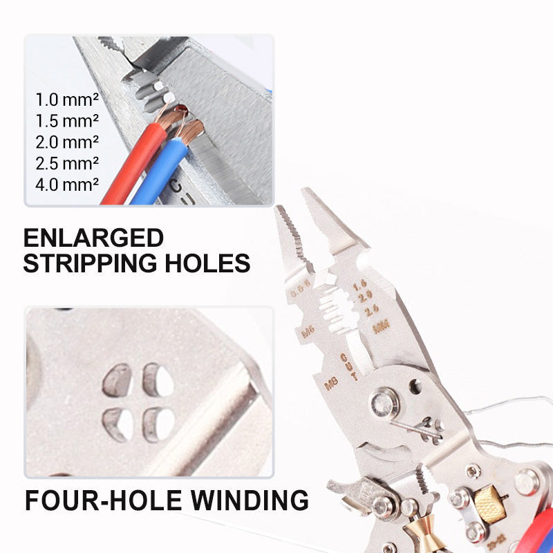 Pince multifonction pliable pour électriciens avec fonction de mesure électrique