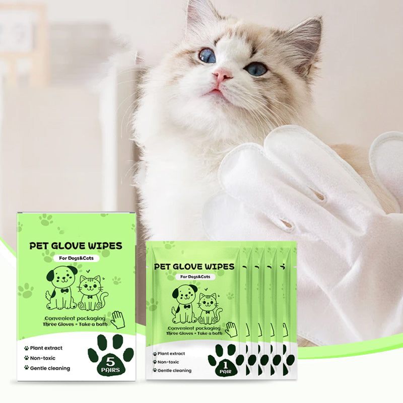 Lingettes nettoyantes sans rinçage pour animaux de compagnie