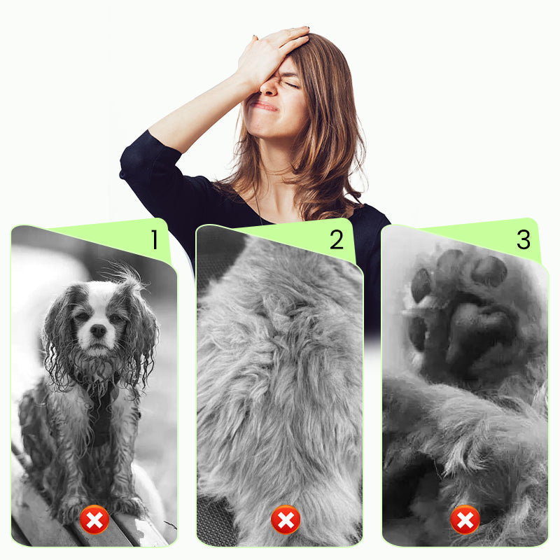 Lingettes nettoyantes sans rinçage pour animaux de compagnie