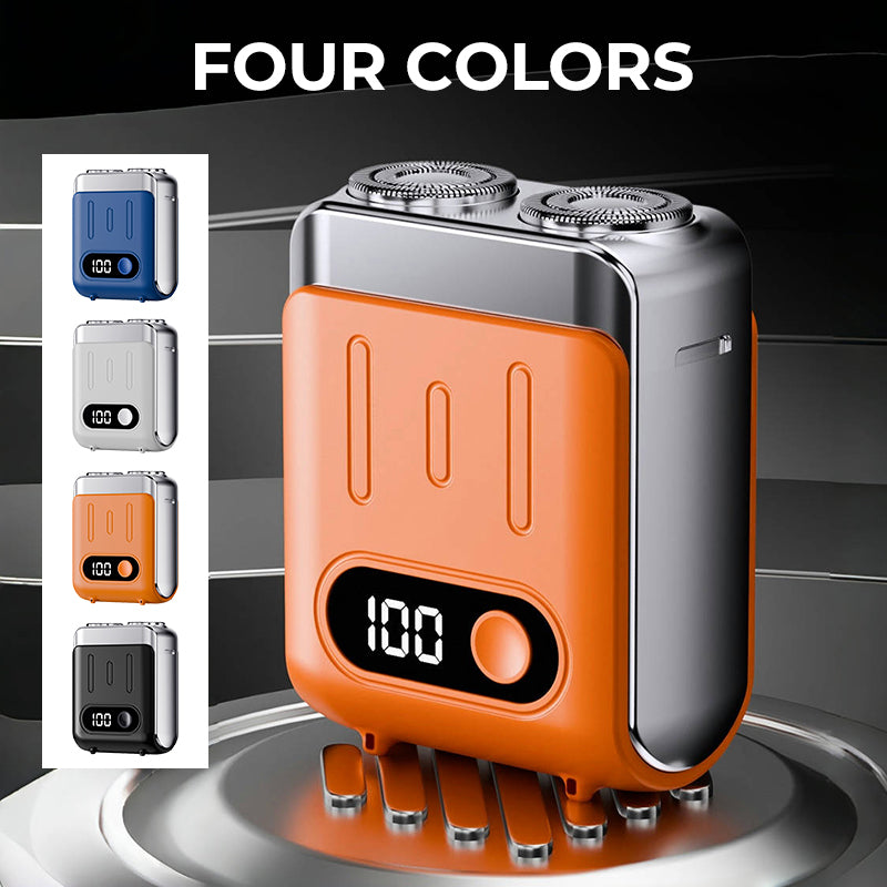 Mini rasoir électrique rotatif portable pour hommes