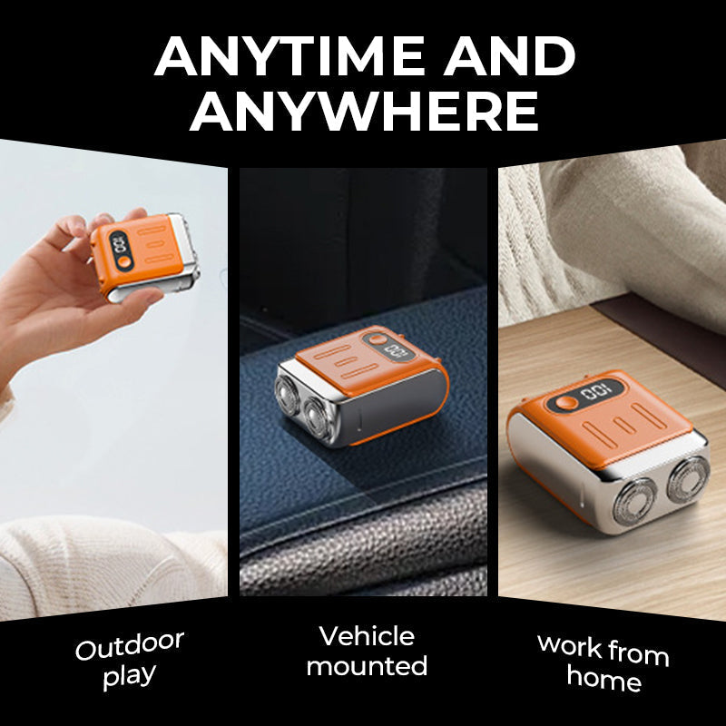 Mini rasoir électrique rotatif portable pour hommes