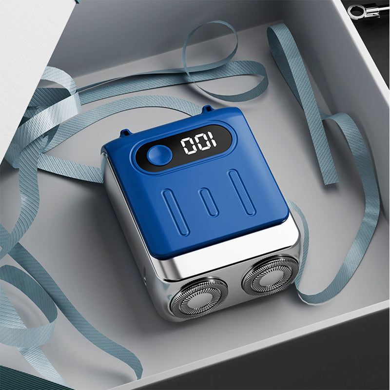 Mini rasoir électrique rotatif portable pour hommes