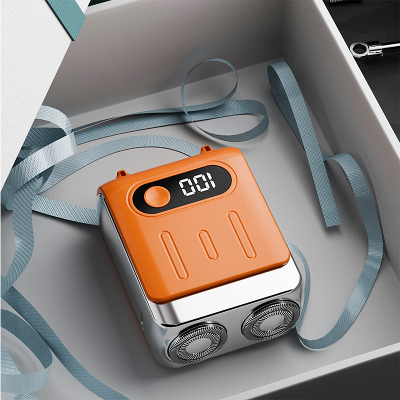 Mini rasoir électrique rotatif portable pour hommes