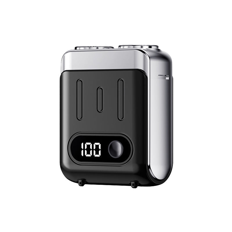 Mini rasoir électrique rotatif portable pour hommes